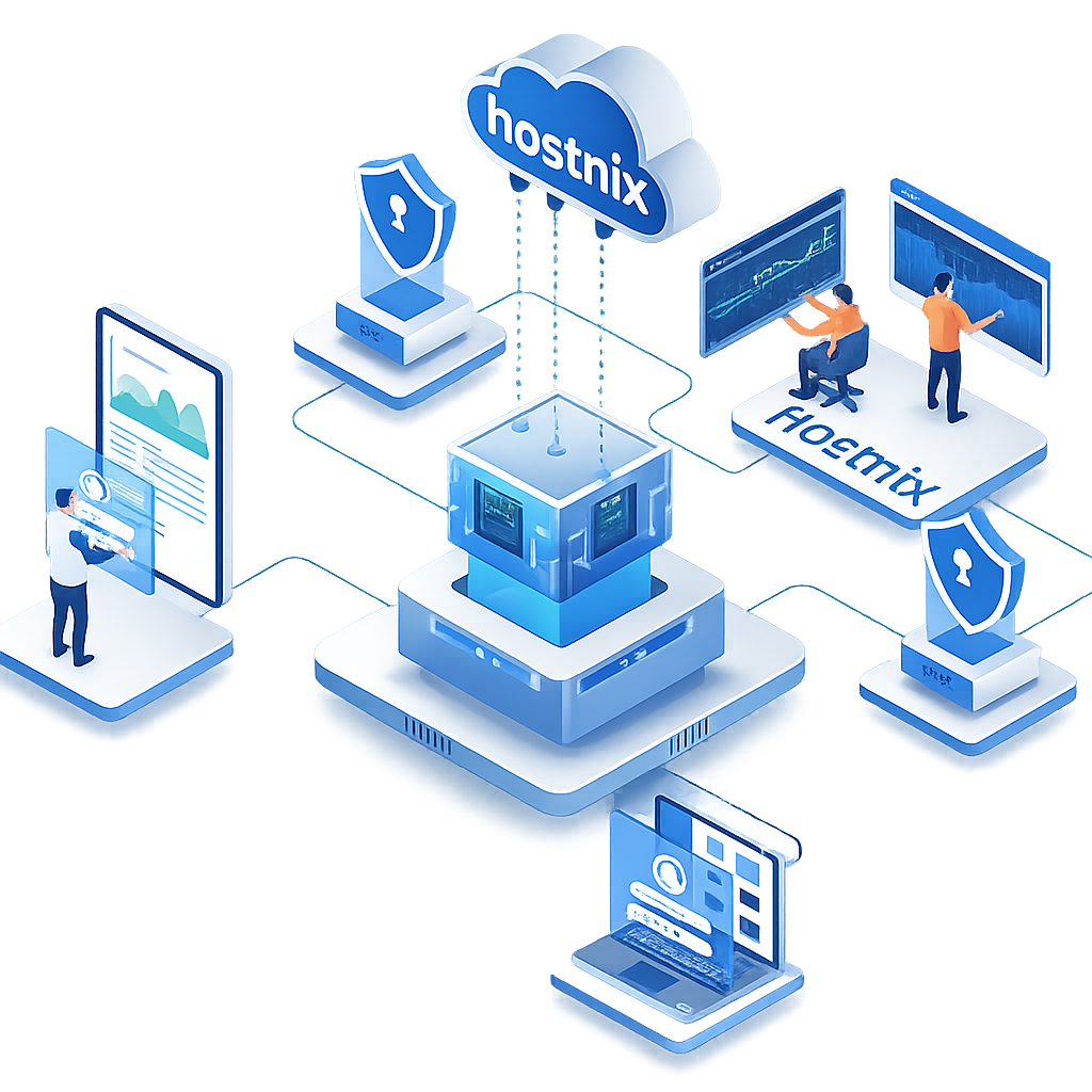 Hostnix Cloud Illustration